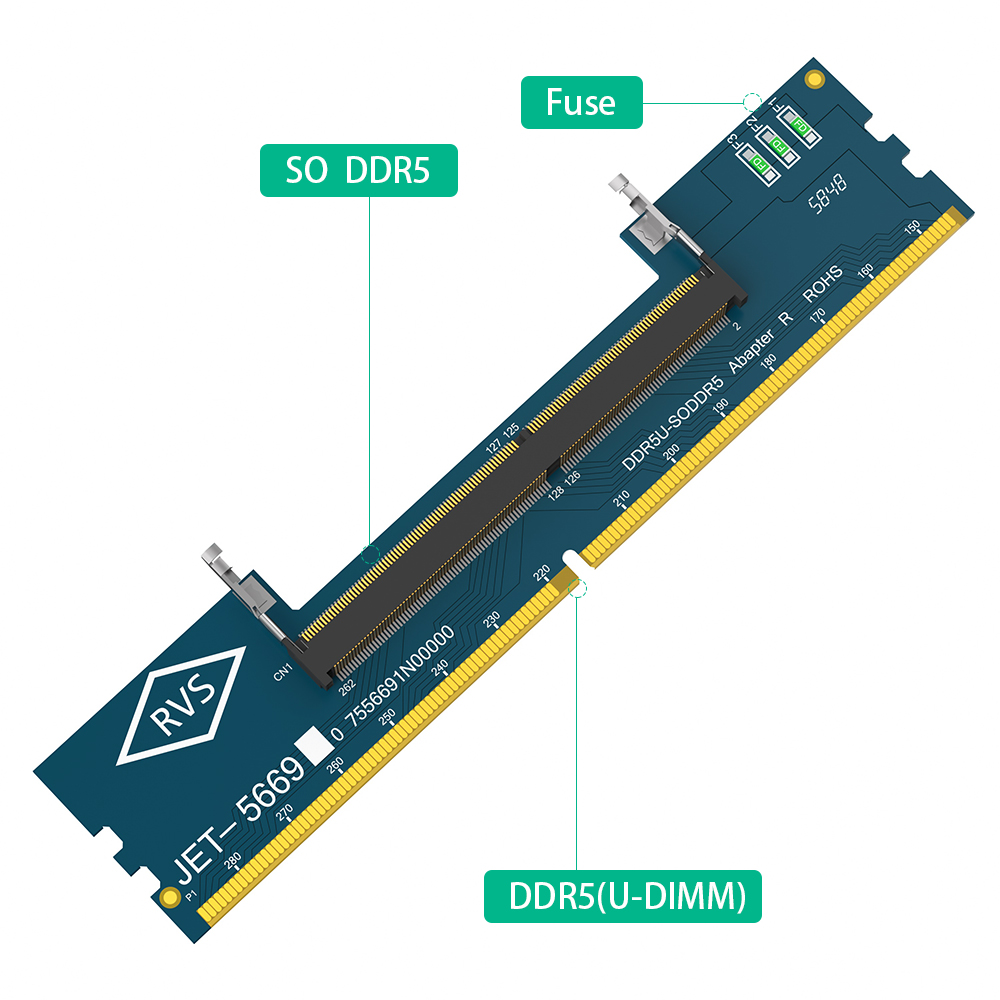 2PCS Laptop DDR5 RAM to SO DDR - Ddr5 Sodimm 评论和价格
