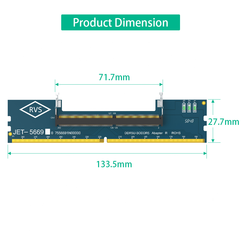 2PCS Laptop DDR5 RAM to SO DDR - Ddr5 Sodimm 评论和价格